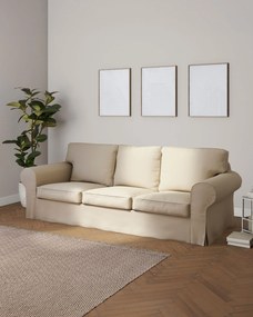 Pokrowiec na sofę Ektorp 3-osobową, rozkładaną, PIXBO kolor beżowy