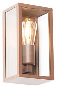 Inteligentna lampa ścienna rdzawo-brązowa 26 cm IP44 z WiFi ST64 - Charlois
