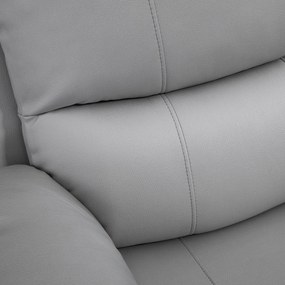 HOMCOM Fotel relaksacyjny obrotowy z funkcją kołysania i odchylania z podnóżkiem szary | Aosom PL