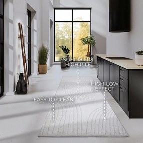 Kremowy chodnik 80x240 cm Pigment Cream White – Elle Decoration