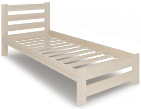 Drewniane jednoosobowe łóżko skandynawskie 80x200 P5-T95