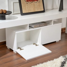 Stolik TV Enclave Natural White
