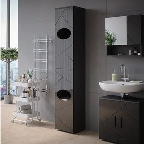 Szafka na bieliznę antracyt 37.2x32x192 irma