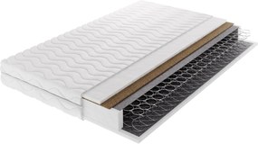 Masseno Materac ZENYA 100x200 cm sprężynowy bonellowy dwustronny średnio twardy H3/H4