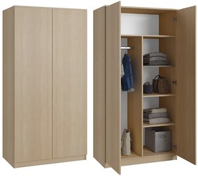 Szafa garderoba CLASSIC - Dąb Sonoma | 180x90x50 cm