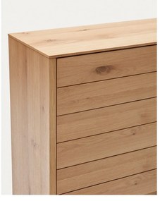Wysoka komoda w dekorze dębu 100x97 cm Alguema – Kave Home