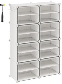 Modułowy regał z przegródkami BOXIFY biały