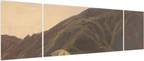 Obraz - Jules Coignet, View of Bozen with a Painter, reprodukcje (170x50 cm)