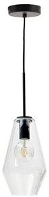 Czarna lampa wisząca ze szklanym kloszem ø 17 cm Mao – Kave Home