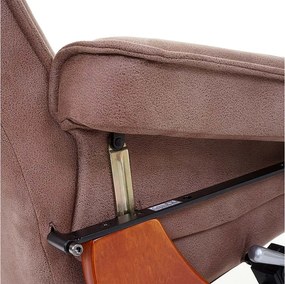 Fotel relaksacyjny Halifax,  kolor antyczny brązowy, miodowy