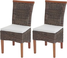 Krzesło do jadalni Sinio (zestaw 2 sztuk),  z poduszką na siedzisko