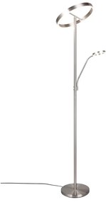 Lampa stojąca LED w kolorze srebra (wysokość 180 cm) Willis – Trio