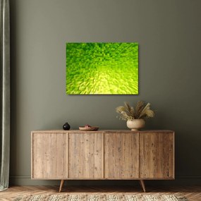 Obraz na szkle - żółto-zielone kostki (70x50 cm)