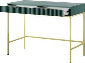 NAYA Toaletka T 104 zielona (LABRADOR) | złoty stelaż