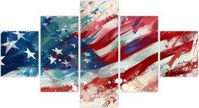 Obraz - Flaga USA (125x70 cm)