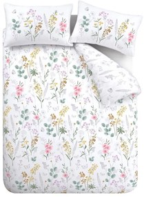 Biała pościel dwuosobowa 230x220 cm Emilia Floral – Catherine Lansfield