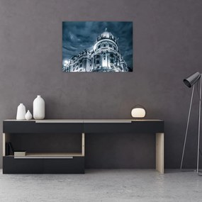 Obraz na szkle - architektura w ciemności (70x50 cm)
