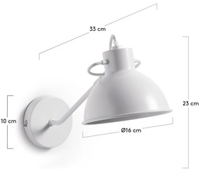 Biały kinkiet Offelis – Kave Home