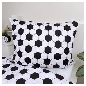 Zielona bawełniana pościel dziecięca jednoosobowa 140x200 cm Football – Jerry Fabrics