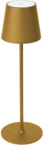 Ściemniana lampa stołowa LED do użytku zewnętrznego, 4W, 4000 mAh, 3000/4000/5500K, IP44, złota