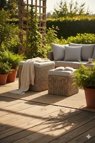 Zestaw dwóch otwieranych puf F2-L22