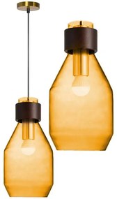 Lampa sufitowa szkalana APP434-1CP pomarańczowa