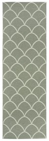 Zielony chodnik odpowiedni na zewnątrz 70x225 cm Kotte Army Sage – Pappelina