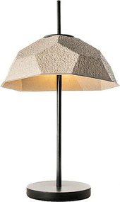 Egg - Czarna lampa stołowa z tektury pochodzącej z recyklingu