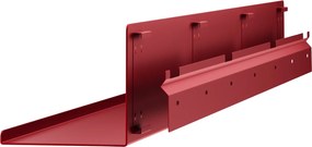 Metalowa półka ścienna Modern Joanne 120 cm, kolor czerwony