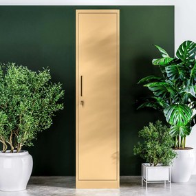 Szafka biurowa na dokumenty ALEX, 450 x 1850 x 400 mm, Fresh Style: beżowa