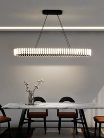 Obsidian Long 90 - lampa wiszaca, podłużna LED, oświetlenie jadalni