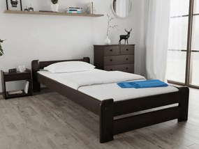 Łóżko Emily 80 x 200 cm, orzech Stelaż: Ze stelażem listwowym rolowanym, Materac: Materac Sommera