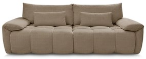 Brązowa sofa z tkaniny szenilowej 264 cm Ivane – Bobochic Paris