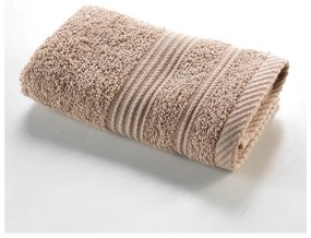 Jasnobrązowy bawełniany ręcznik frotte 30x50 cm Tendresse – douceur d'intérieur