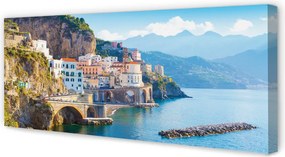 Zdjęcie na płótnie Kolorowe Budynki na Wybrzeżu Włoch