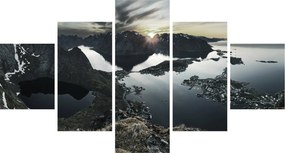 Obraz - Norweskie góry (125x70 cm)