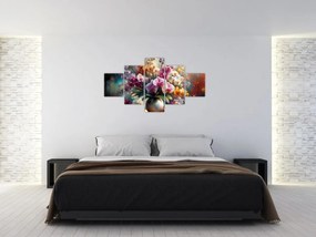 Obraz - Wazon z kwiatami II. (125x70 cm)