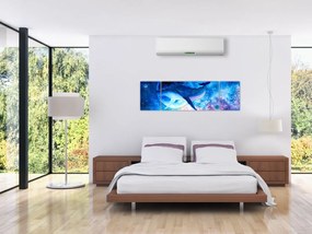 Obraz - Kosmiczny wieloryb (170x50 cm)
