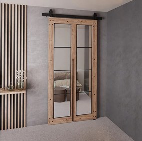 Drzwi Przesuwne QUDIO M6 Dąb Craft Złoty 80