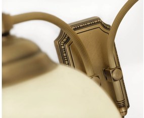 Złoty kinkiet mosiężny patynowany R-K2GE