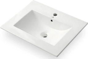 Biała ceramiczna umywalka wpuszczana Z0-E95