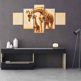 Obraz - Żyrafy (125x70 cm)