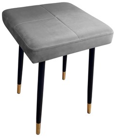 Taboret MAX MG17 szary podstawa czarna/złota
