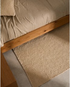 Kremowy dywan z mieszanki bawełny tkany ręcznie 160x230 cm Mascarell – Kave Home