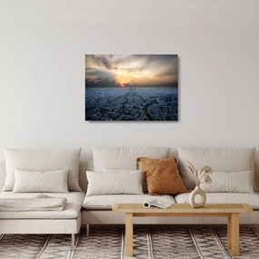Obraz na szkle - Paryż z góry (70x50 cm)