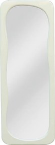Lustro organiczne z błyszczącym wykończeniem - szer. 60 x wys. 160 cm - Kość słoniowa - HAIMEI