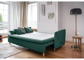 Turkusowa rozkładana sofa 207 cm Simon – Miuform