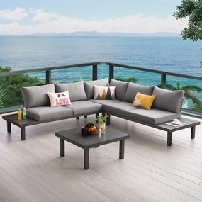 Zestaw mebli ogrodowych Solange antracyt PATIO