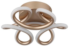 Globo 67386-24CH - LED sufitowe MELISAND 24W/230V pr. 26 cm złote