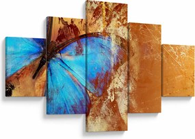 Obraz - Niebieski motyl (125x70 cm)